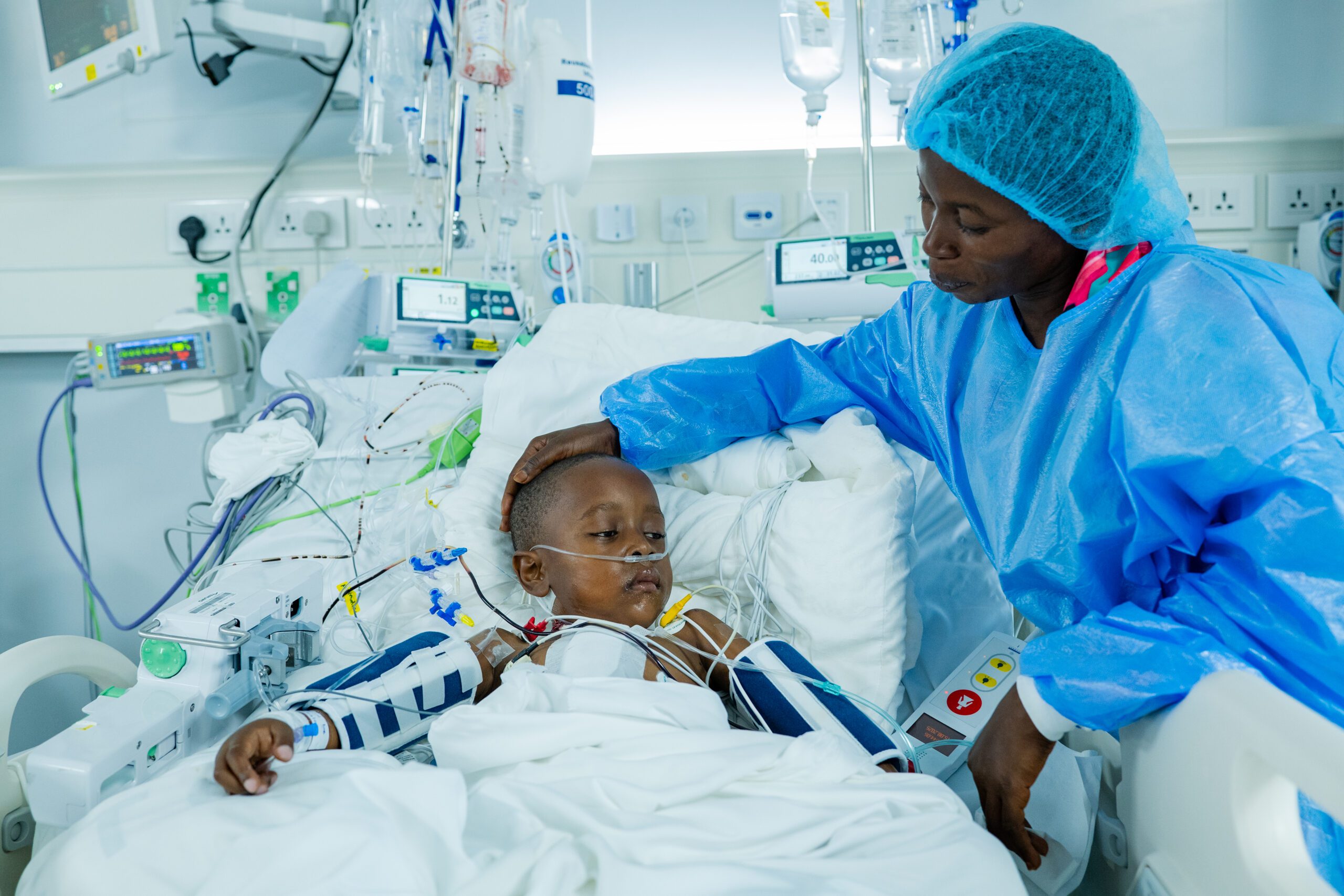 Patient receiving cardiac care